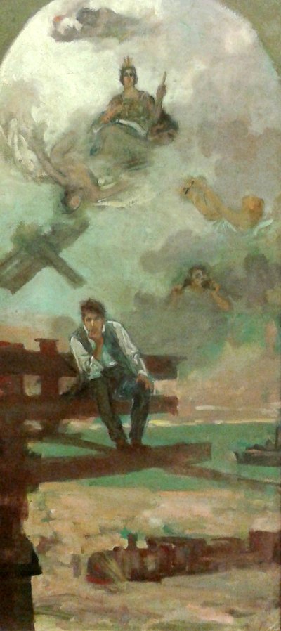 Study for the Ministerio da Viacao Decoration by Henrique Bernardelli